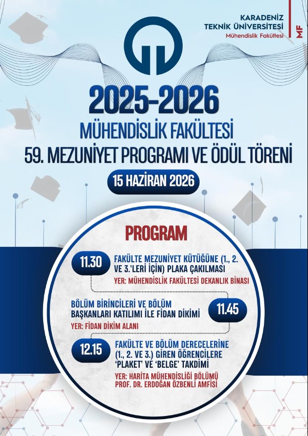 59. Mezuniyet Programı ve Ödül Töreni