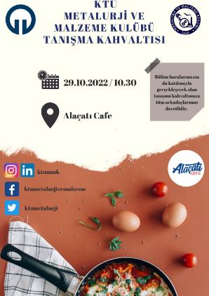 KTÜ-Metalurji ve Malzeme Kulübü Tanışma Kahvaltısı