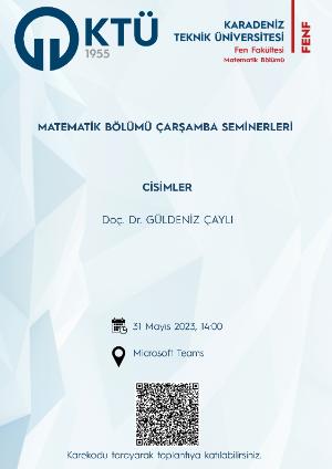 Matematik Bölümü Çarşamba Seminerleri: Cisimler
