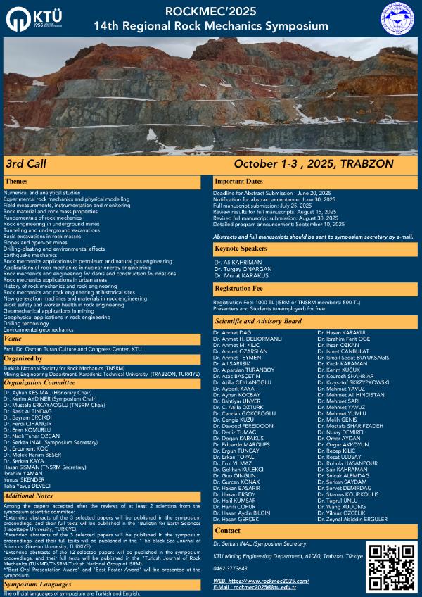 ROCKMEC2025 - 14th Regional Rock Mechanics Symposium