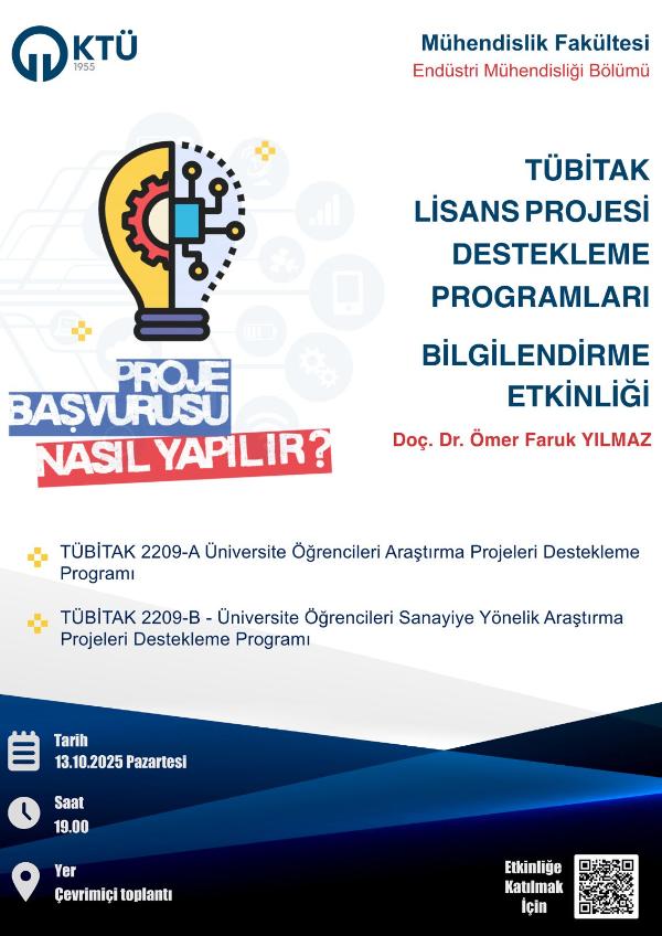 Tübitak 2209 A/B Projeleri için proje başvuru formu hazırlama eğitimi