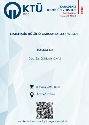 Matematik Bölümü Çarşamba Seminerleri: Halkalar