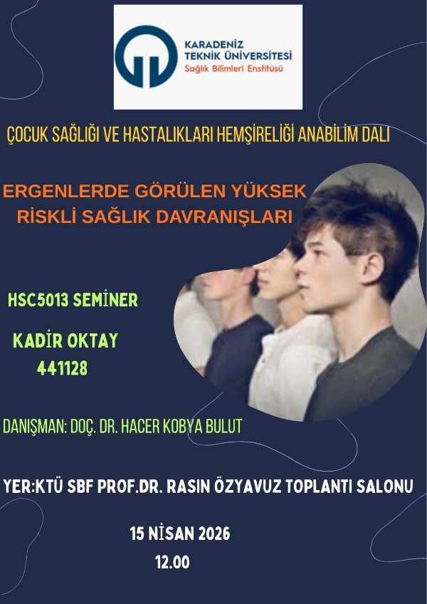 Ergenlerde Görülen Yüksek Riskli Sağlık Davranışları