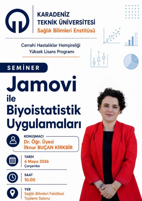 "Jamovi ile Biyoistatistik Uygulamaları" Bilimsel Semineri