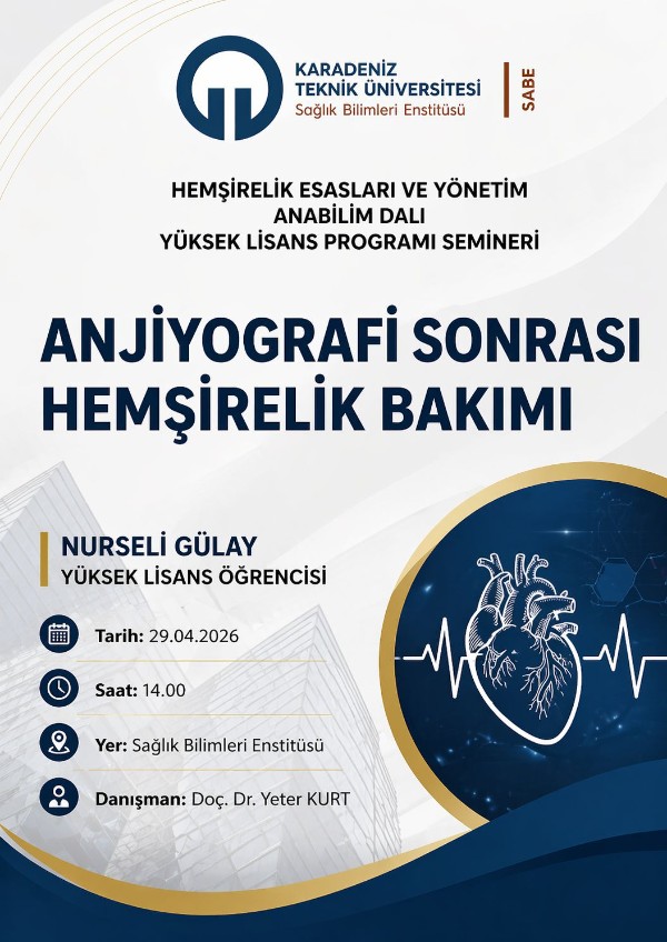 Anjiyografi Sonrası Hemşirelik Bakımı Semineri