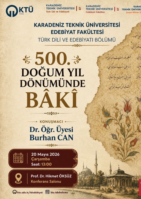 500. Doğum Yıl Dönümünde Bakî