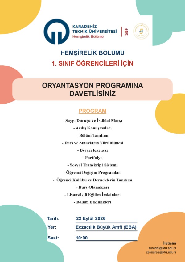 Hemşirelik Bölümü Oryantasyon Programı