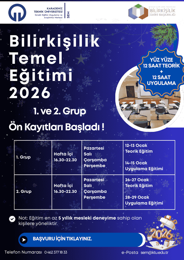 Bilirkişilik Temel Eğitimi 1. ve 2. Grup