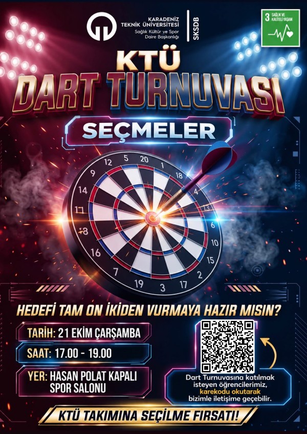 KTÜ Dart Turnuvası Seçmeleri