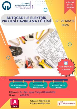AUTOCAD ile Elektrik Projesi Hazırlama Eğitimi