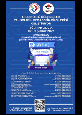 Lisansüstü Öğrenciler için Teknolojik ve Pedagojik Bilgiler