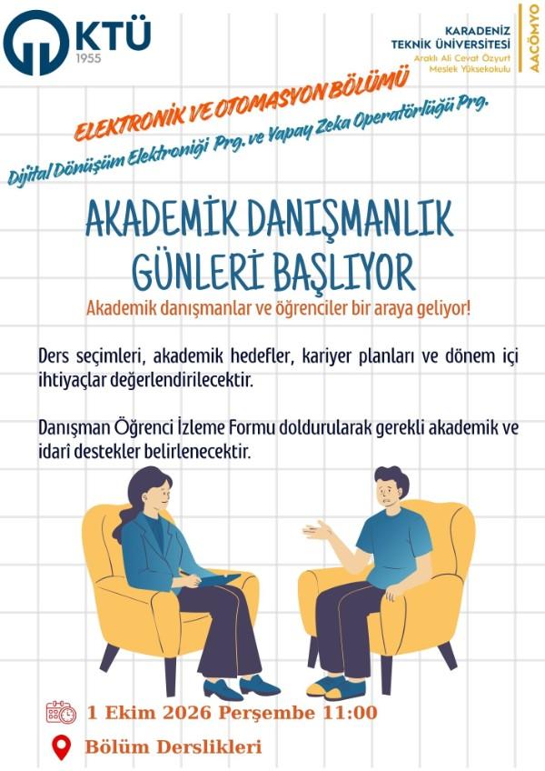 Akademik Danışmanlar ve Öğrenciler Bir Araya Geliyor