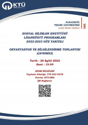 Oryantasyon ve Bilgilendirme Toplantısı