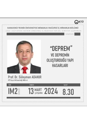 Deprem ve Depremin oluşturduğu Yapı Hasarları