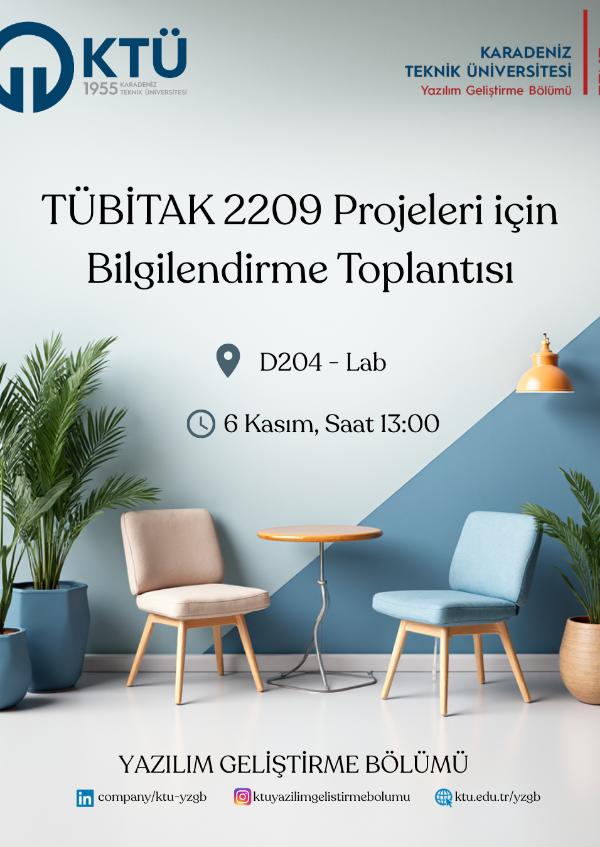 TÜBİTAK 2209 Projeleri için Bilgilendirme Toplantısı