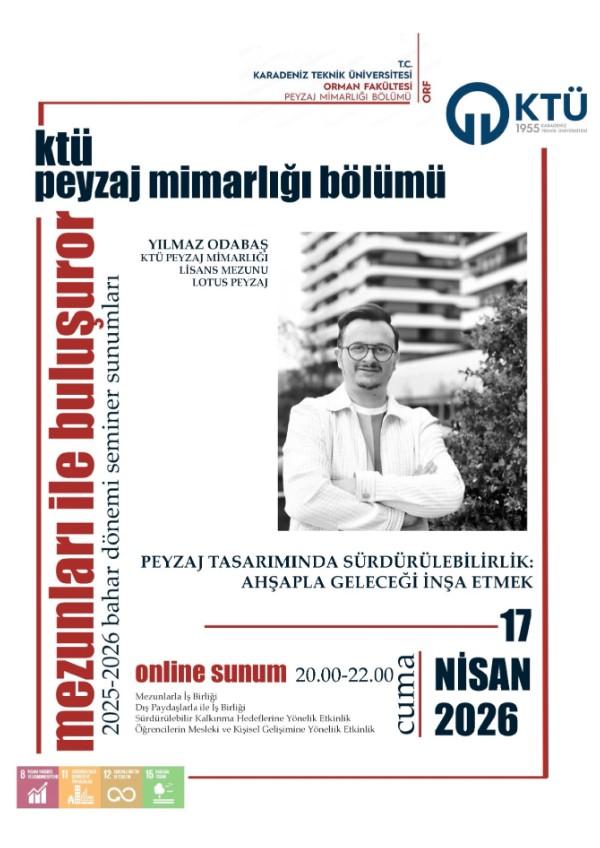 Seminer I Peyzaj Tasarımında Sürdürülebilirlik: Ahşapla Geleceği İnşa Etmek