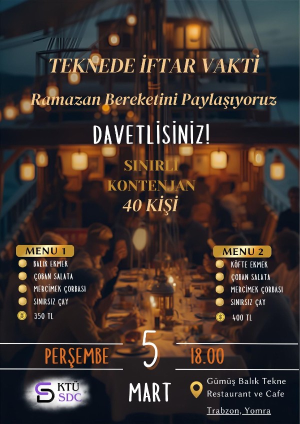 Teknede İftar Vakti