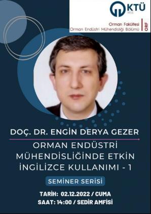 OEM Seminer Serisi - Orman Endüstri Mühendisliğinde Etkin İngilizce Kullanımı - 1