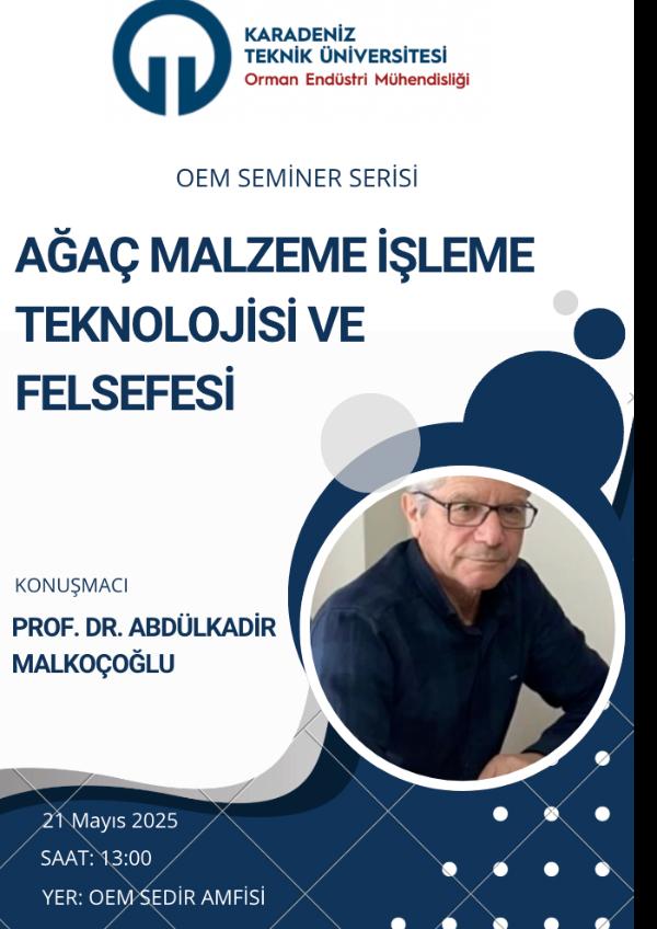 Ağaç Malzeme İşleme Teknolohisi ve Felsefesi