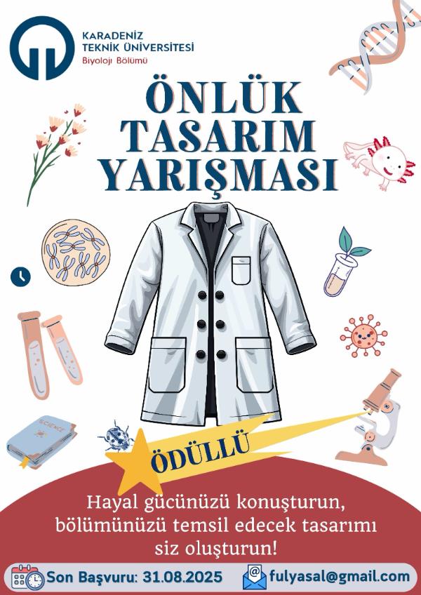 KTÜ Biyoloji Bölümü Öğrencileri Önlük Tasarım Yarışması