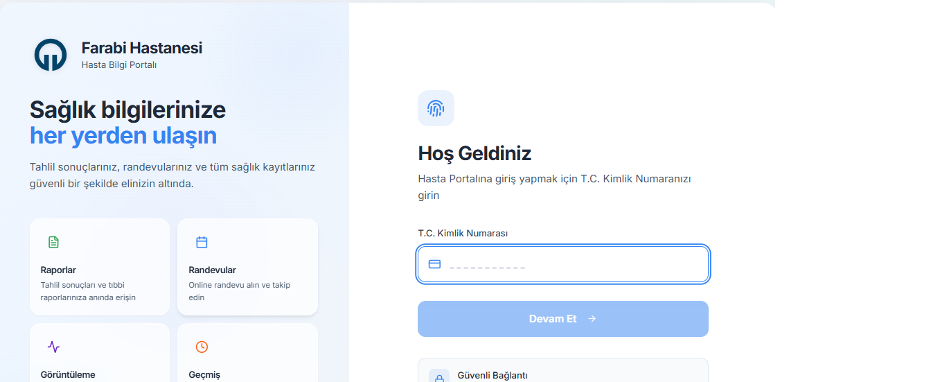 Online Randevu ve Labaratuvar Sonuç Görüntüleme