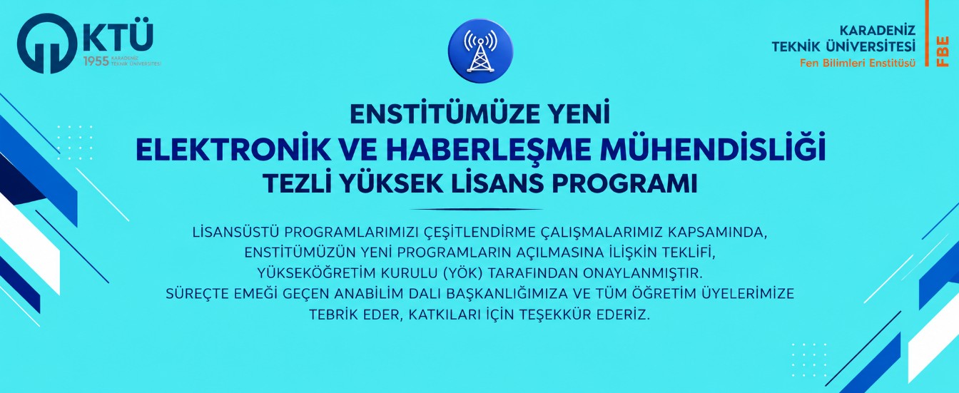 Yeni program açılışı (Elektronik ve Haberleşme Müh.)