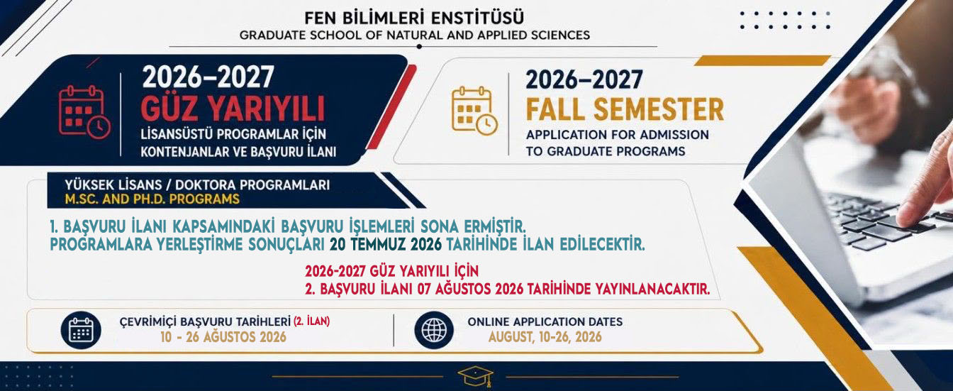 FBE Lisansüstü Başvurular