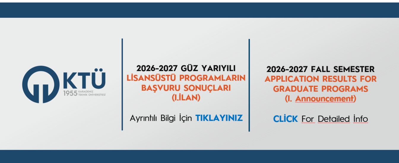2026-2027 güz dönemi lisansüstü programlara başvuru sonuçları 1.ilan