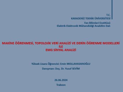 Yüksek Lisans Tez Savunması 2024 - Emin MOLLAHASANOĞLU