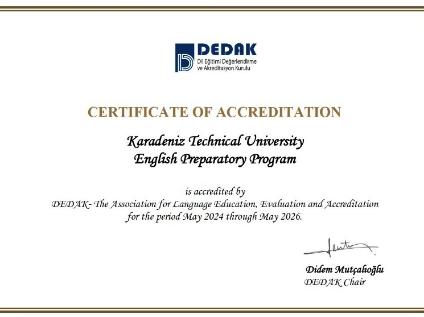 The School of Foreign Languages received accreditation