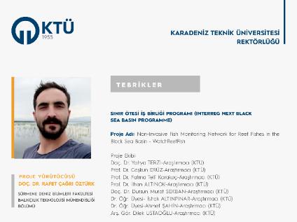 Akademisyenimize Karadeniz Havzasında Sınır Ötesi İş Birliği Programı (Interreg NEXT Black Sea Basin Programme) Proje Desteği