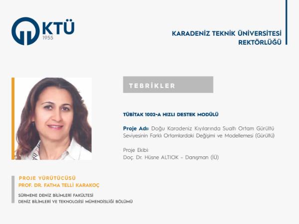 TÜBİTAK 1002-A Rapid Support Project Granted to Prof. Dr. Fatma TELLİ KARAKOÇ