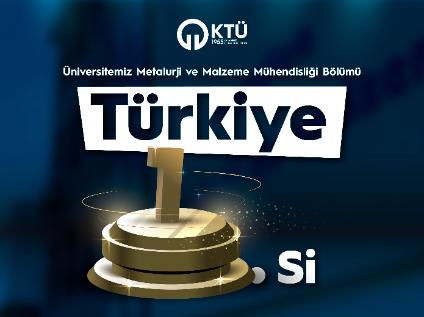 Üniversitemiz Metalurji ve Malzeme Mühendisliği Bölümü 
TÜBİTAK 2209-B Programı'nda Türkiye Birincisi Oldu!