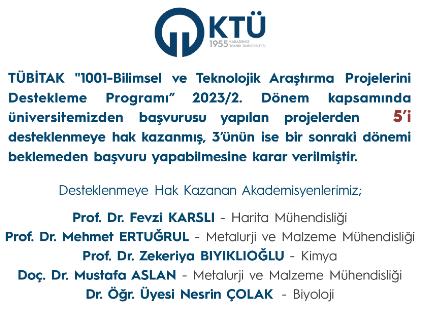 TÜBİTAK 1001 Programı 2023/2. Dönem Başvuru Sonuçları Açıklandı!