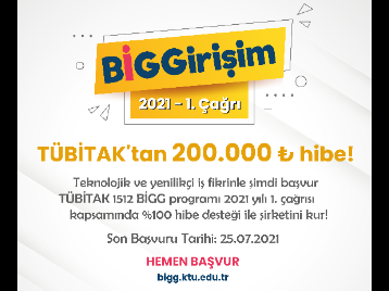BİGGirişim 2021 1. Çağrı Başvuruları Başladı!