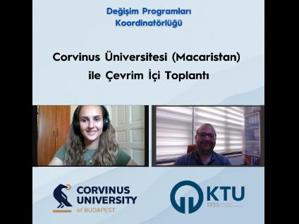 Corvinus Üniversitesi (Macaristan) ile Çevrim İçi Toplantı