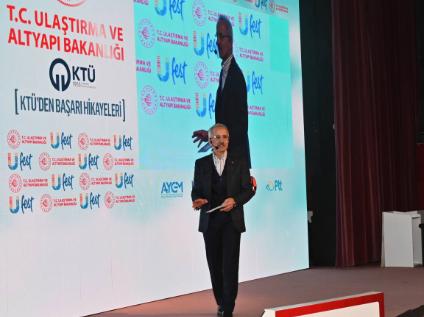 Minister of Transport and Infrastructure Türkiye, Abdulkadir Uraloğlu, Gave a Speech in the "Success Stories by KTU Graduates" Program.