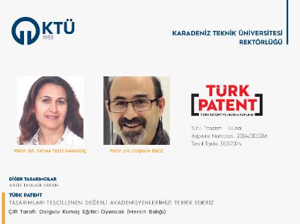 Akademisyenlerimizin 4 Tasarım Başvurusu Tescillenmiştir