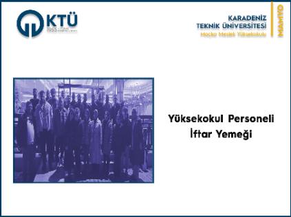 Maçka Meslek Yüksekokulu İftar Yemeği