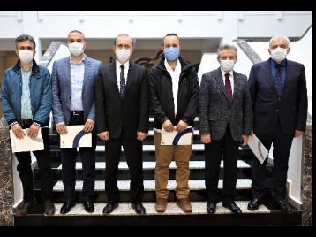 TÜBİTAK ARDEB Programı Kapsamında Destek Alan Akademisyenlerimize Teşekkür Belgesi Takdimi