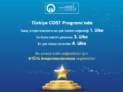 Türkiye COST Katılım İstatistiklerinde Önemli Başarılara İmza Attı