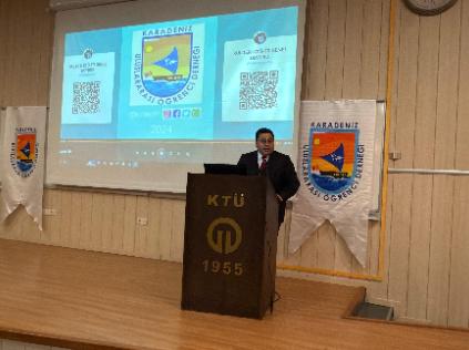 Karadeniz Uluslararası Öğrenci Derneği Başkanı Nurettin KURT ve Dernek başkan yardımcısı Kemal Kocaman programa katıldı.