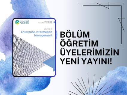 Öğretim üyelerimizin yeni yayını çevrim içi erişimde