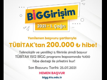 BİGGirişim 2021 1. Çağrı Başvuruları Devam Ediyor!