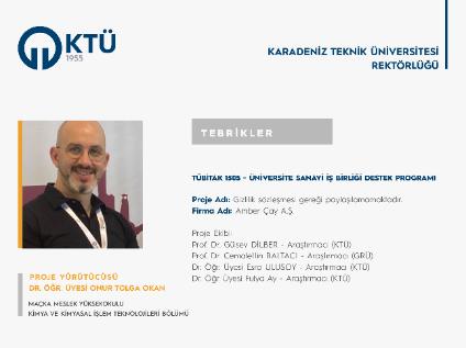 Üniversitemiz Akademisyeninin Üniversite Sanayi İş Birliğine Katkısı