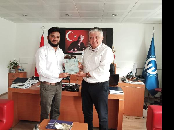 Dr. Öğretim Üyesi Muhammad Waqas'ın Bölümümüzde göreve başlaması