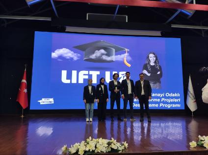 KTÜ LİFT UP Sanayi Odaklı Bitirme Projeleri Programında Türkiye üçüncüsü oldu.