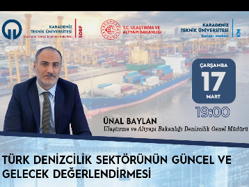 Türk Denizcilik Sektörünün Değerlendirilmesi Konulu Çevrim İçi Söyleşi