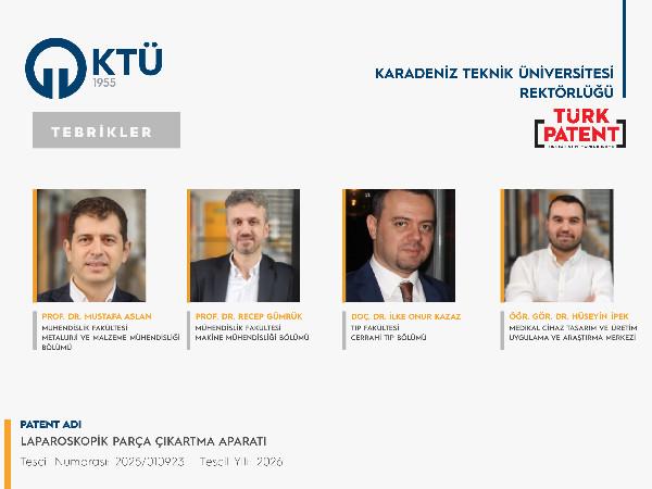 Akademisyenlerimizin Patent Başvurusu Tescillendi