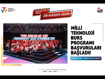 Milli Teknoloji Burs Programı Başvuruları Başladı